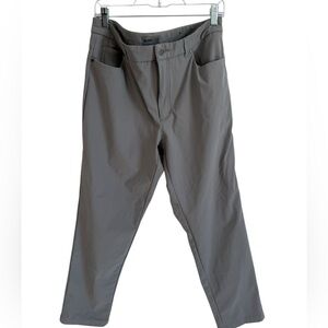 VRST Men’s Gray/Green Slim Fit Commuter Pants, 36 32